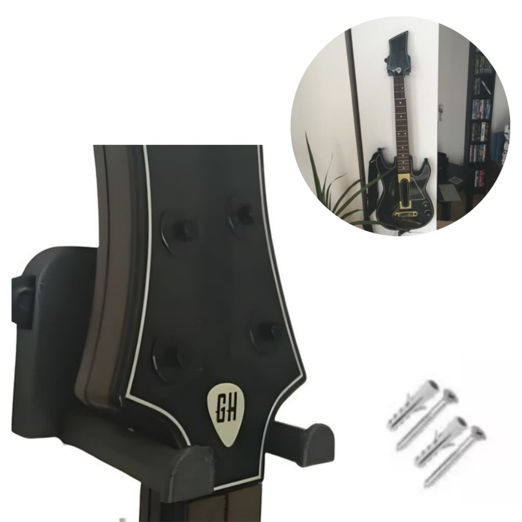 Suporte De Parede Para Guitar Hero + Parafusos