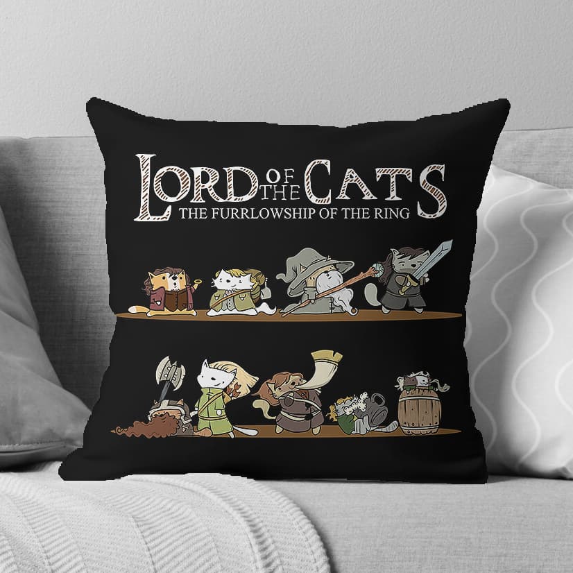 Almofada Senhor dos aneis Lord of the cats gatos