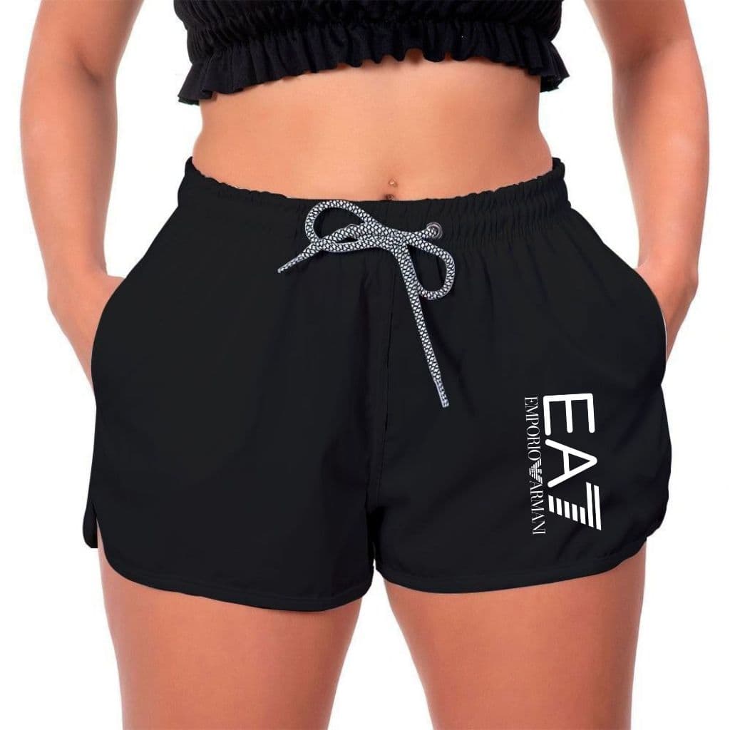 Short Feminino com bolso Estampado Bermuda Moda Feminina com Elastano - Academia/Praia - EA