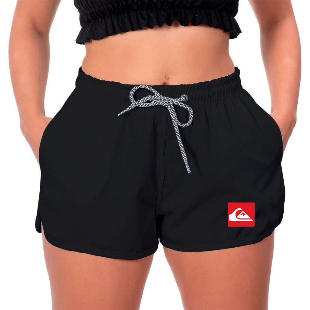 Short Feminino com bolso Estampado Bermuda Moda Feminina com Elastano - Academia/Praia - Quil