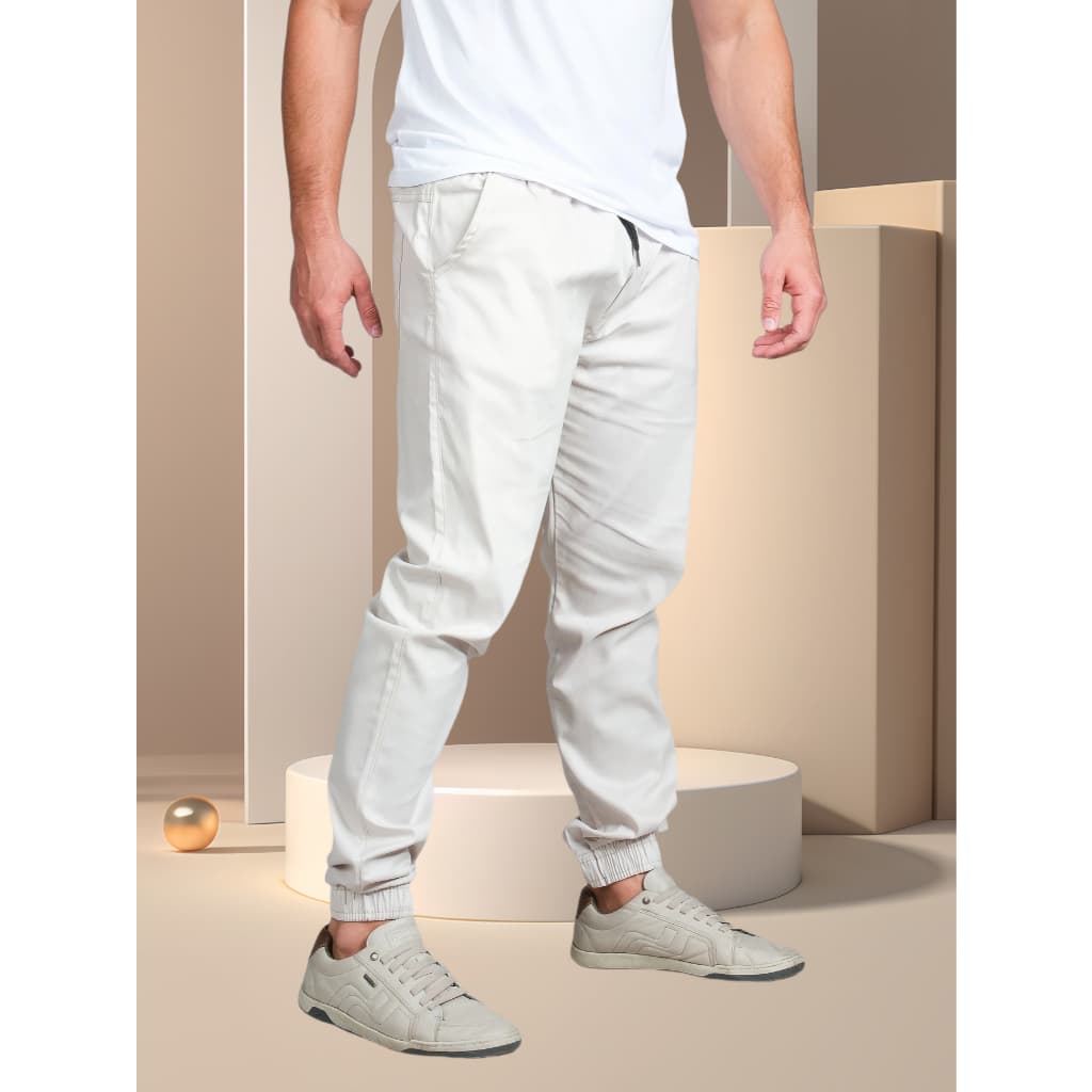 Calça Jeans Jogger Masculina Premium Gelo-tomada de fábrica