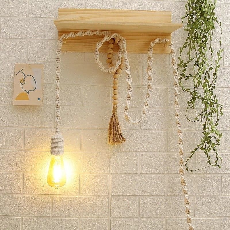 Luminaria pendente Abajur macrame Boho Promoção