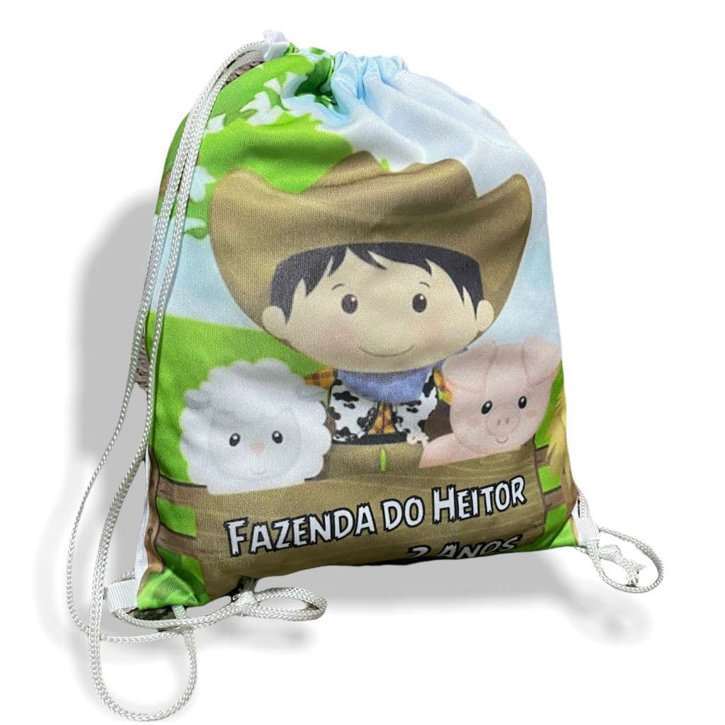 Kit 10 Mochilas sacolas Personalizada  FAZEMOS QUALQUER ARTE 30x35 sublimação