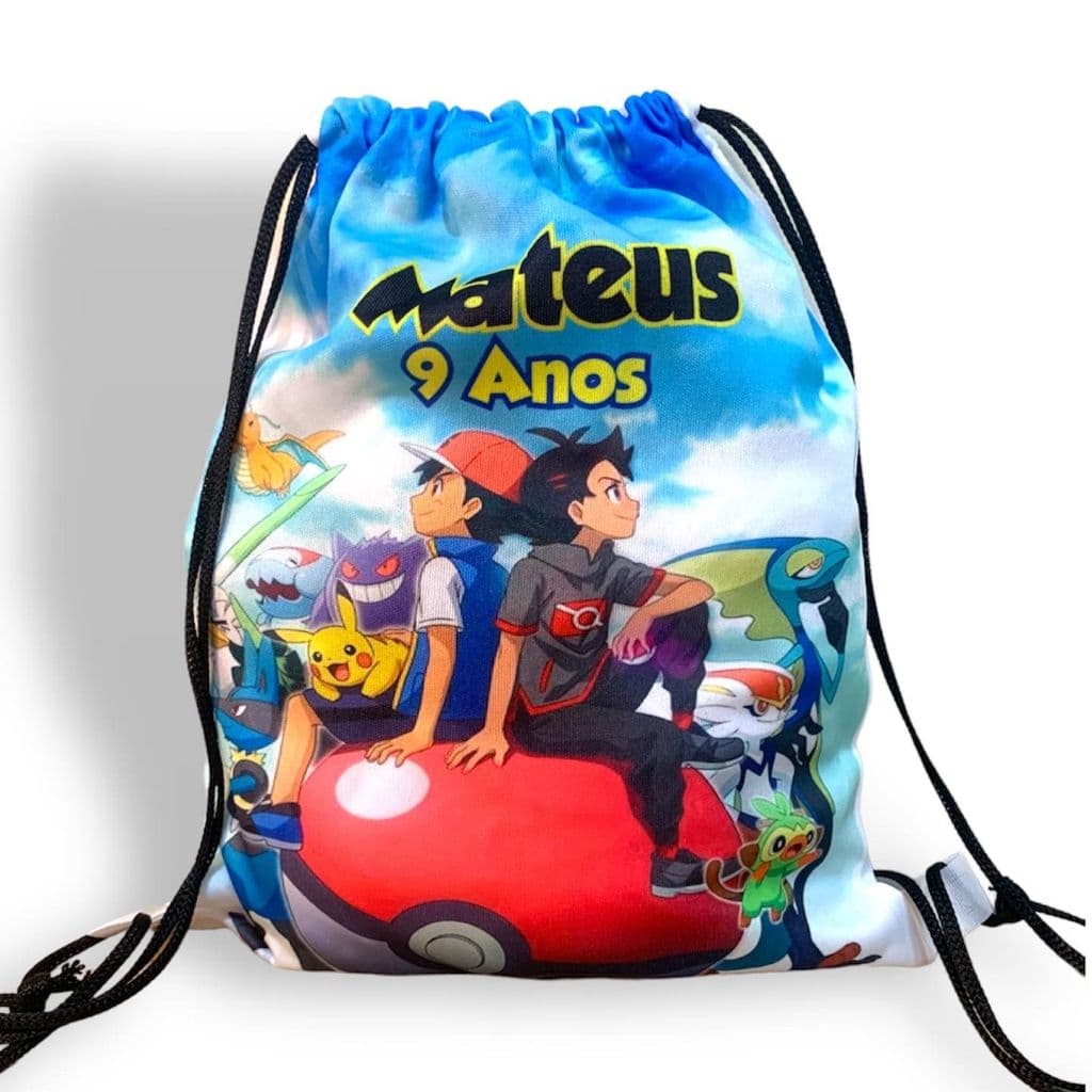 Kit 10, 15 ou 20  Mochila sacolas Personalizada FAZEMOS QUALQUER TEMA 20x25 sublimação