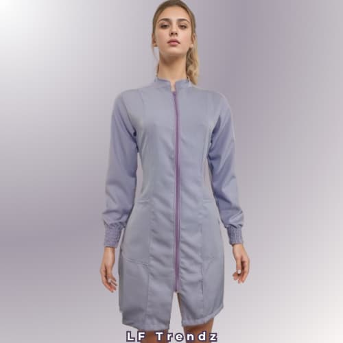JALECO FEMININO LILÁS - JALECO GABARDINE