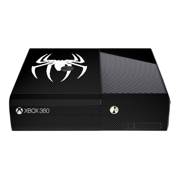 Skin Carbono Xbox 360 Super Slim - Homem Aranha