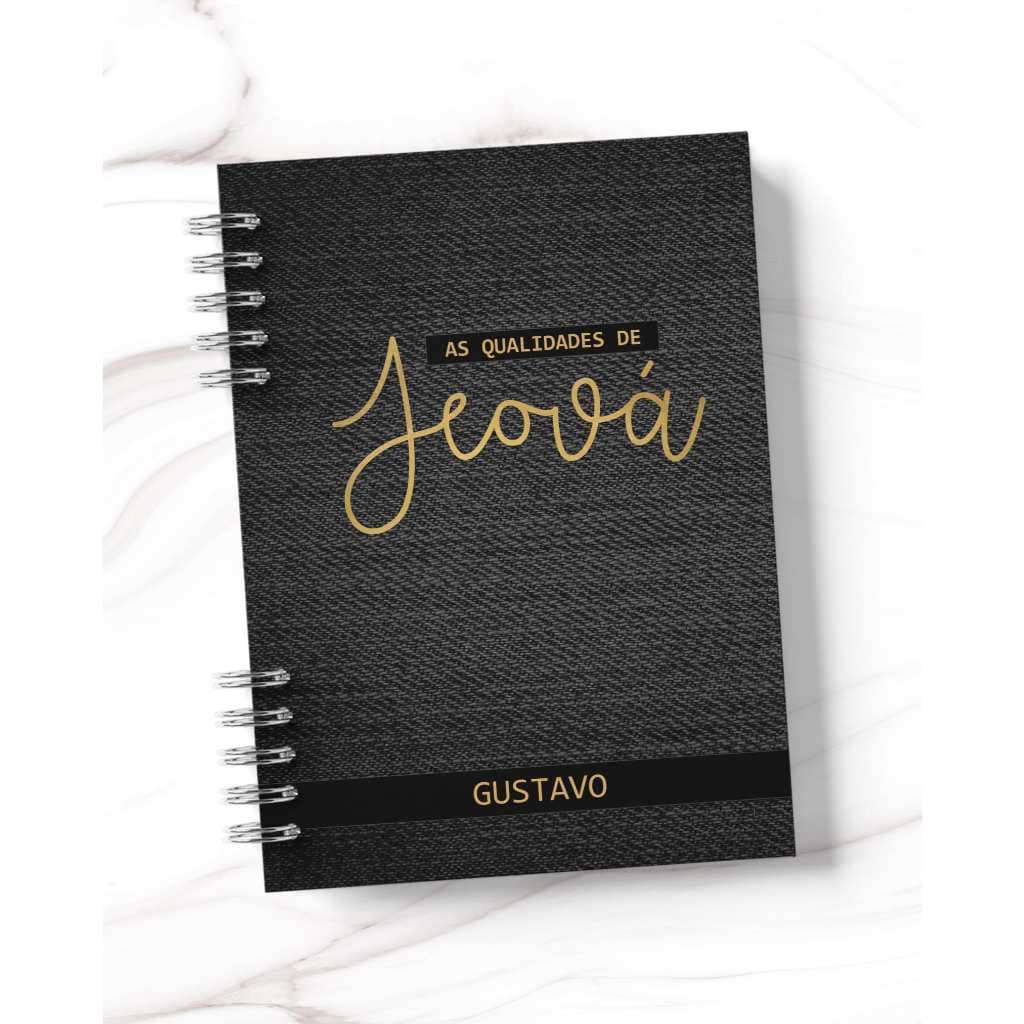 Caderno As Qualidades de Jeová Masculino JW