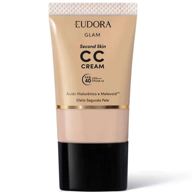 CC Cream Eudora Glam Second Skin Cor 30ml