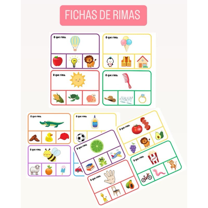 Fichas de rimas-rimando-associação