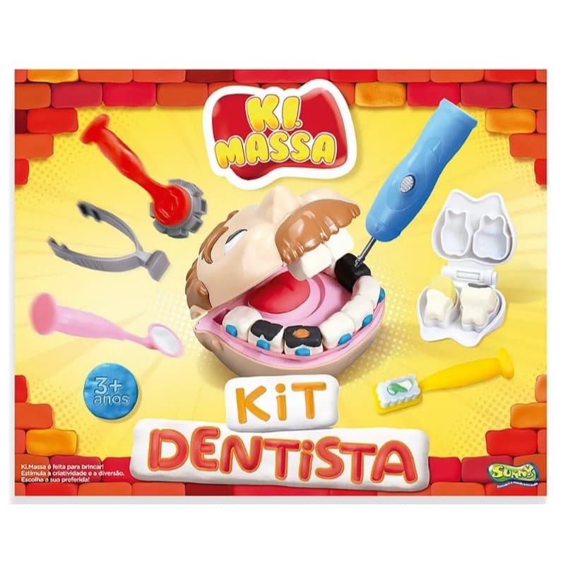 Kit Dentista - Massinha de Modelar - Ki Massa - Sunny Brinquedos