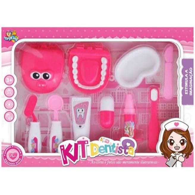 Kit Instrumentos Dentista e Doutores Infantil Com 9 Peças Brinquedo Educativo Para Crianças / Dentista/ODonto