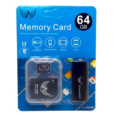 kit 5/3/1 Cartão de Memória 64GB Altomex AL-MO-64