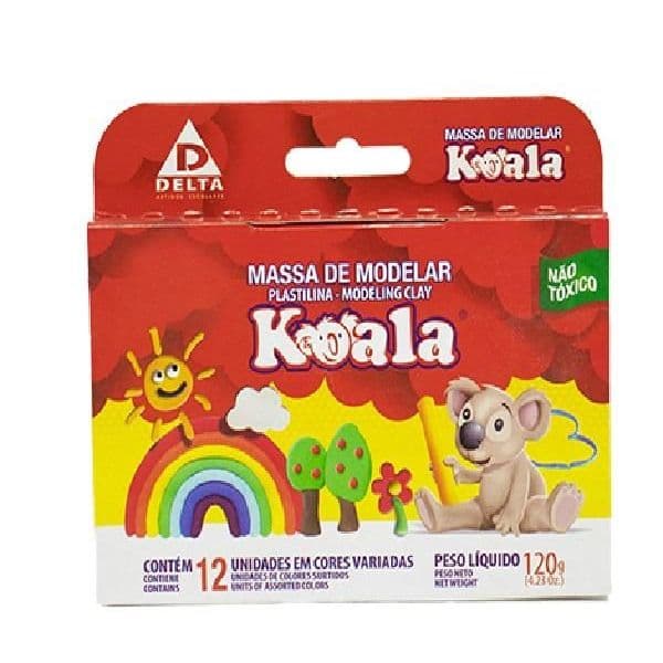Massa para modelar Koala c/ 12 cores pct com 06