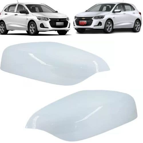 Capa Retrovisor Novo Onix S Furo Branco Summit White  Original