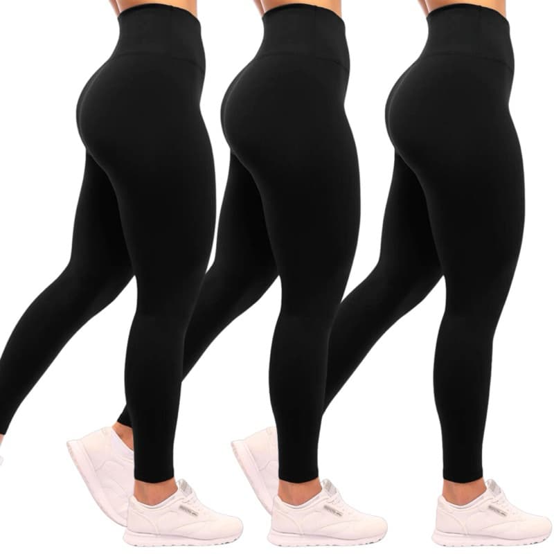 Kit 3 Legging Calça Feminina Academia Grossa Costura Reforçada Leg , Alta Qualidade leg corrida