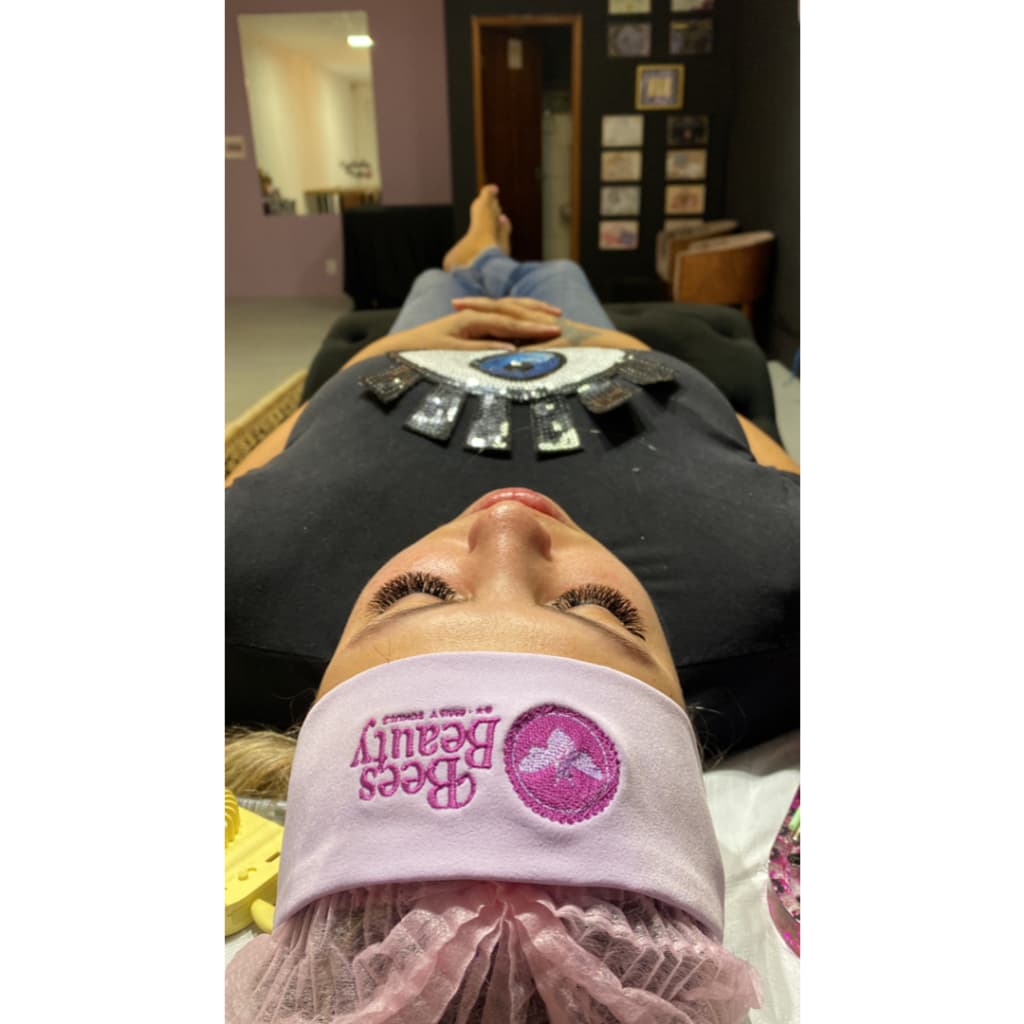 Faixa de cabelo personalizada com logo