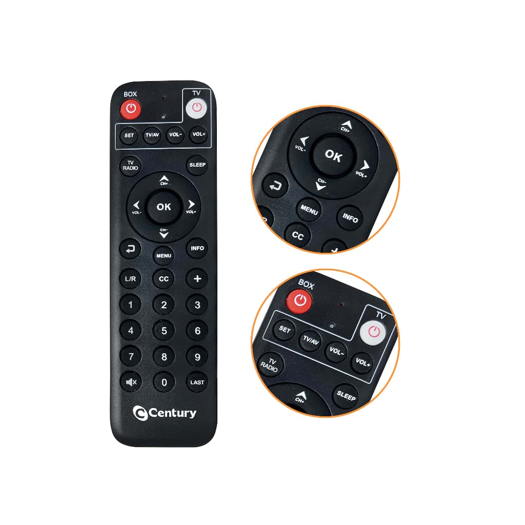 Controle Remoto Receptor Century Midiabox B5 B6 e B7 Original