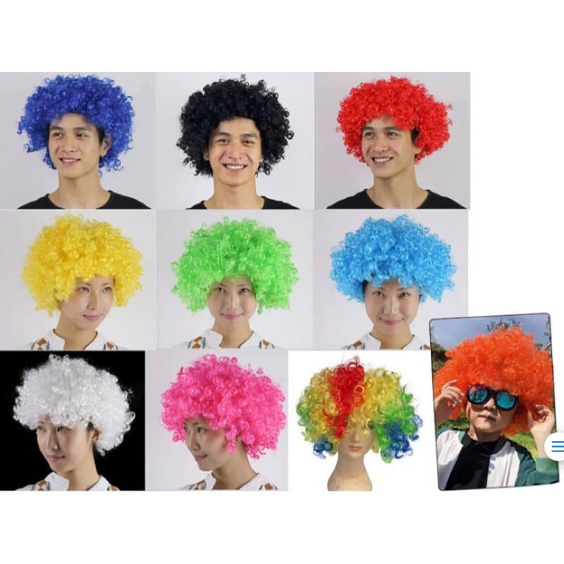 Peruca Black Power Cores - Fantasia - Festa - Carnaval - Cosplay - Encaracolado - Cachos - Estilo