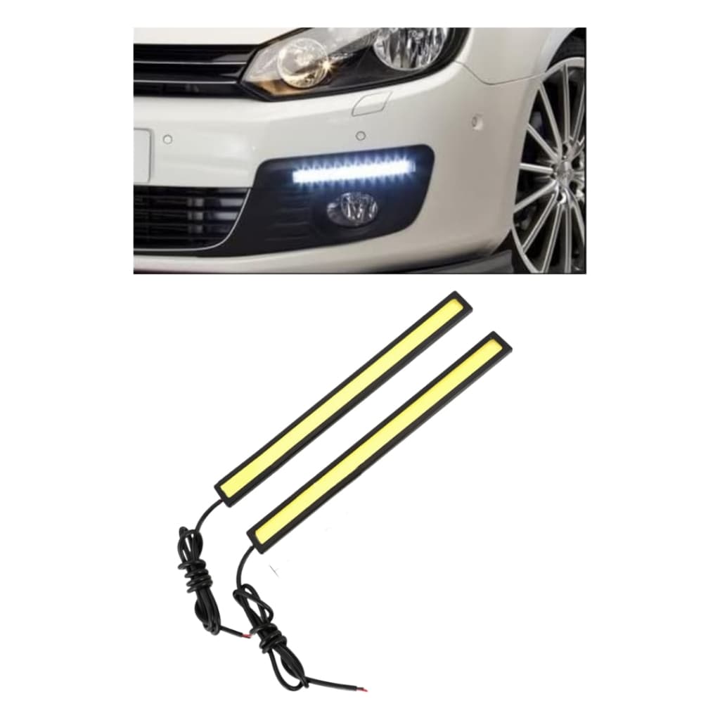 2 Barras Led Drl Farol Auxiliar Carro 17cm Automotivo Fita 2 Unidades Kit