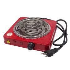 Fogão Fogareiro Elétrico 1000W Cooktop 1 Boca 4cores Qualquer Panela Portátil Casa Camping 220V