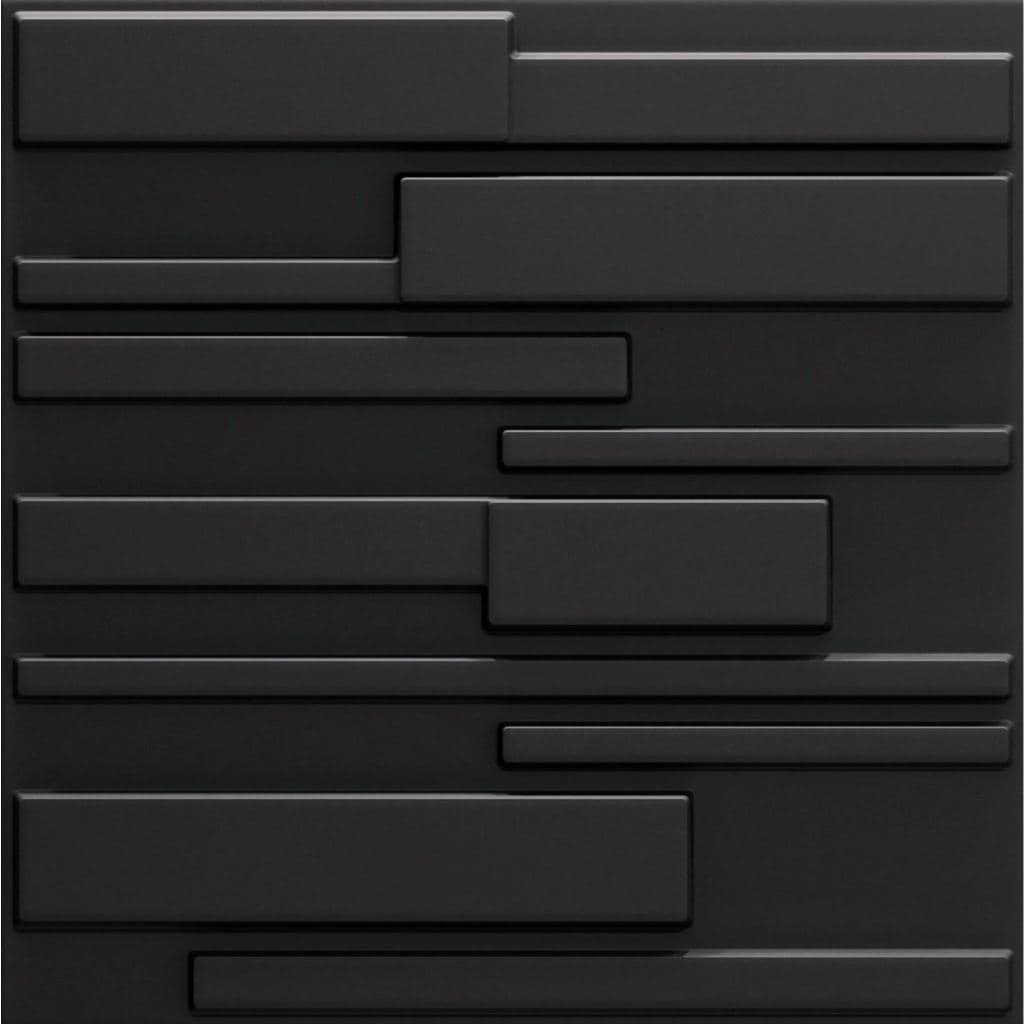 Placa 3D para parede de 50x50cm - 10 unidades - Modelo Florence - Autoadesivas com fita dupla face