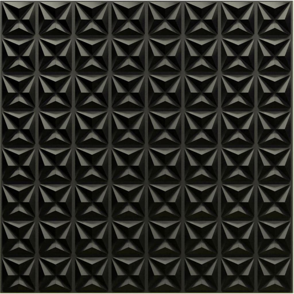 Placa 3D para parede de 50x50cm - 10 unidades - Modelo Manila - Autoadesivas com fita dupla face