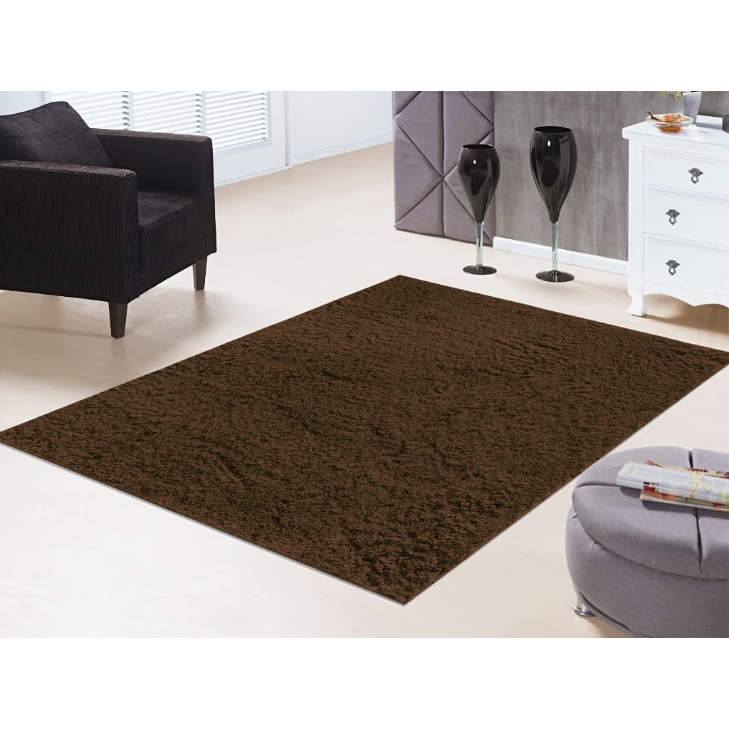 Tapete Silky 1,50 X 2,00 Quarto Sala Toque Macio 100% Antiderrapante Não Risca Piso