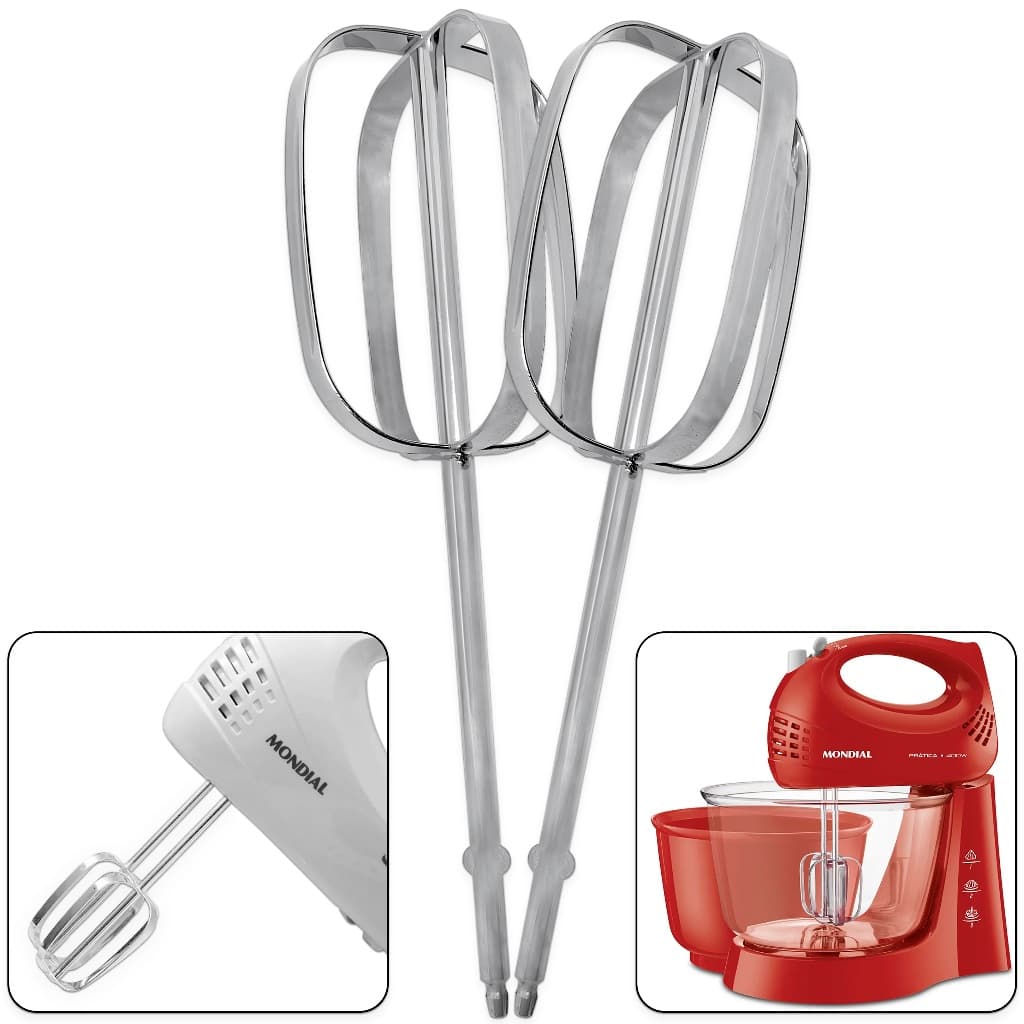 Batedor Massa Leve Para Batedeiras Mondial para modelos B-05, B-07, B-08, B-11, B-12, B-28