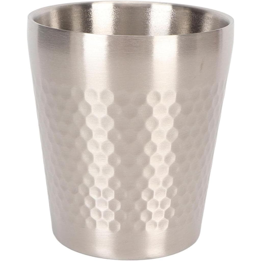 Copo de Aço Inoxidável Texturizado Parede Dupla 260 ml