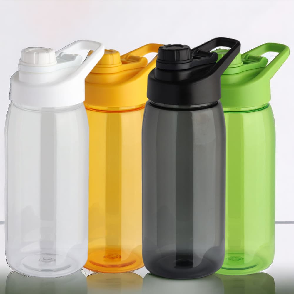 Squeeze Garrafa de Água Academia Trabalho com Alça 600 ML Garrafa Transparente Agua