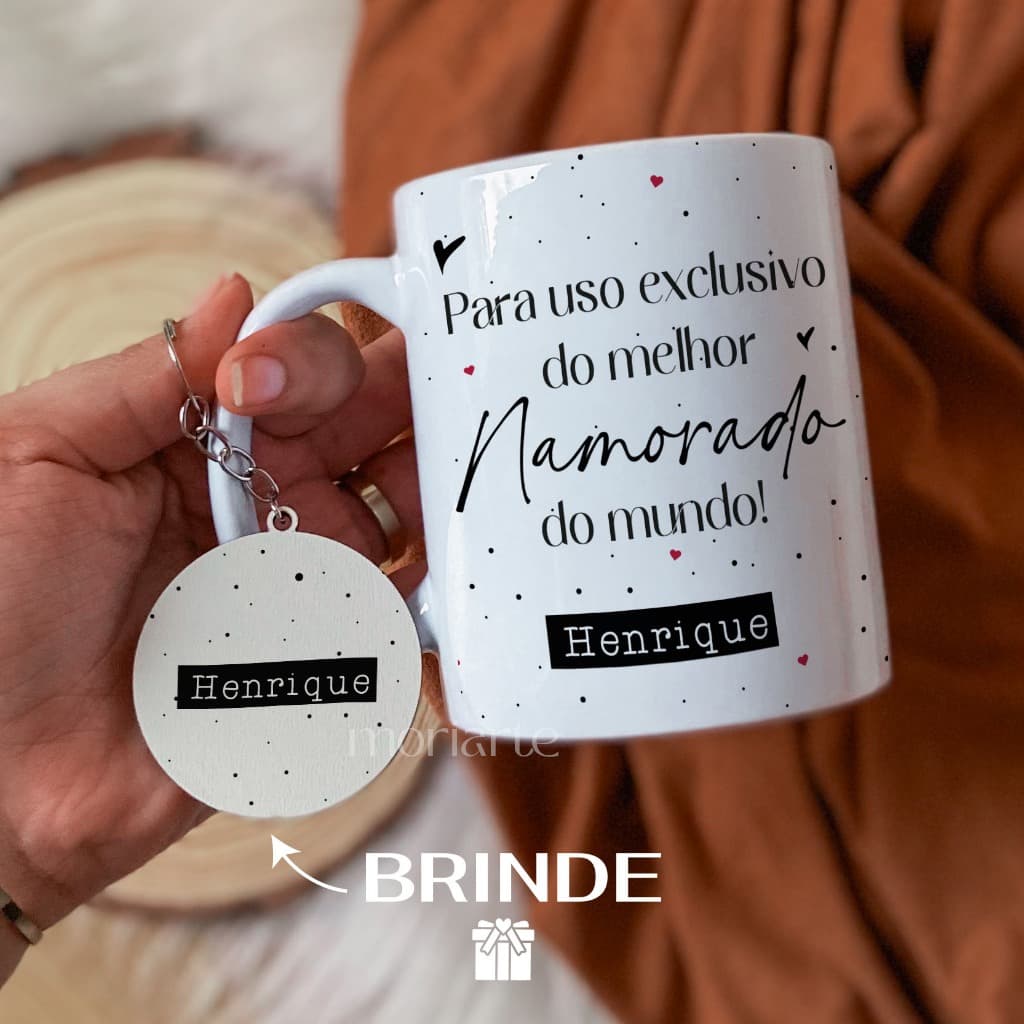 Presente personalizado, Caneca personalizada Melhor namorado, presente namorado criativo, presente casal