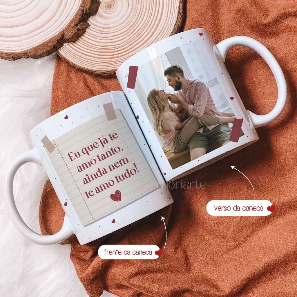Caneca personalizada com foto namorados, dia dos namorados, presente criativo