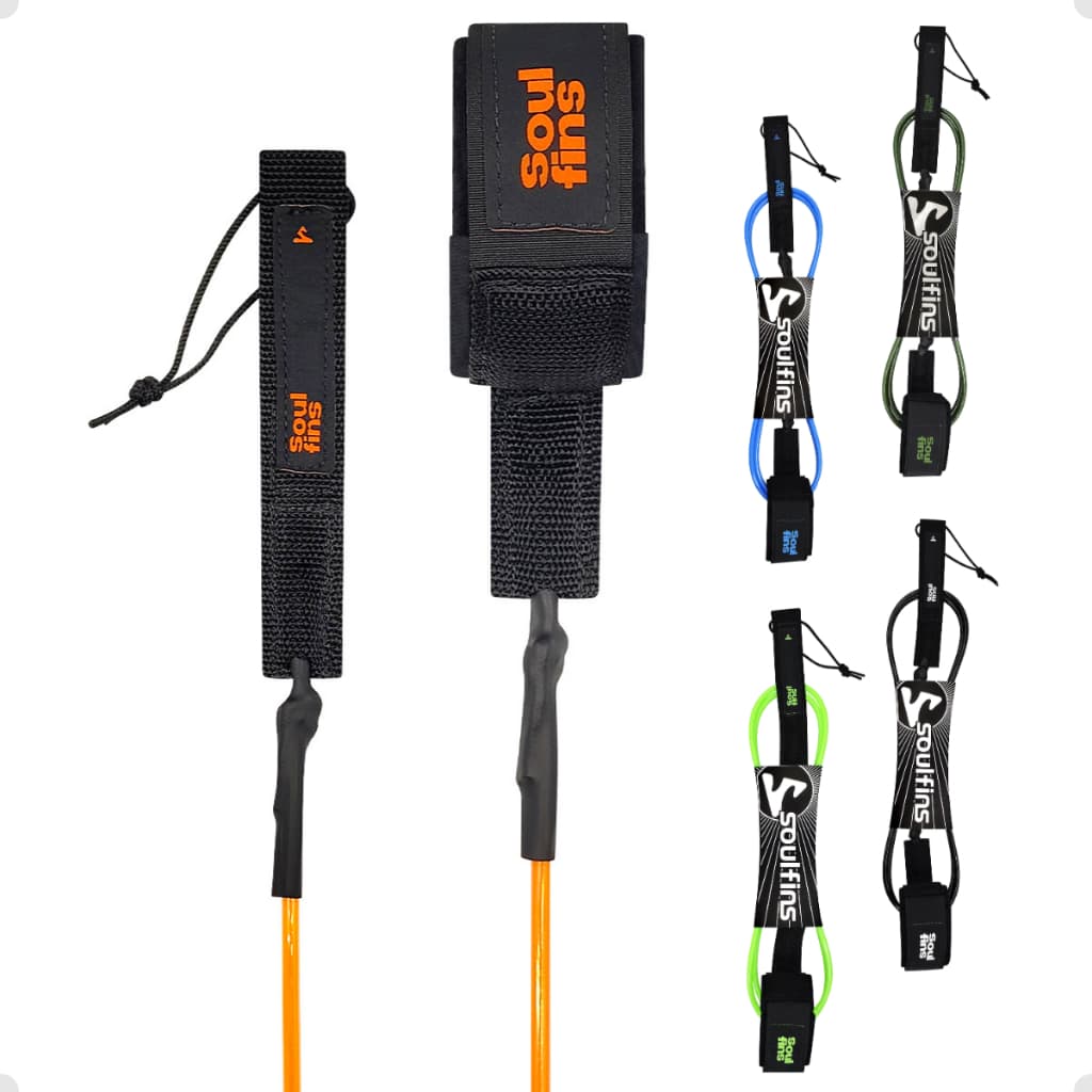 Cordinha Leash Prancha Surf Competição 5mm X 6pés Strep Tornozelo Surf Duplo Girador Nó Simples