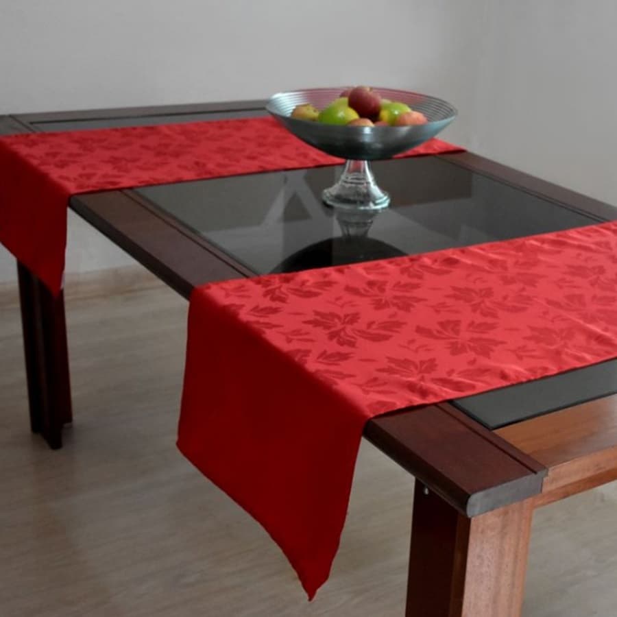 Kit 2 Caminho Corredor Trilho de Mesa Jacquard 1 40mts x 0 40mts