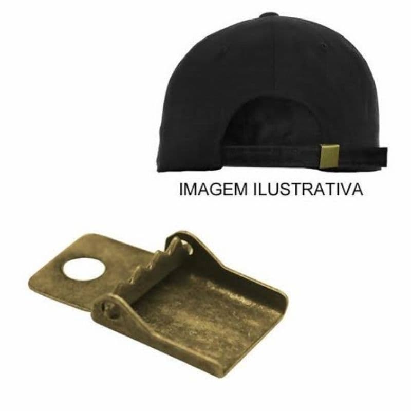 kit 15 fivelas para confecção de boné cor ouro velho