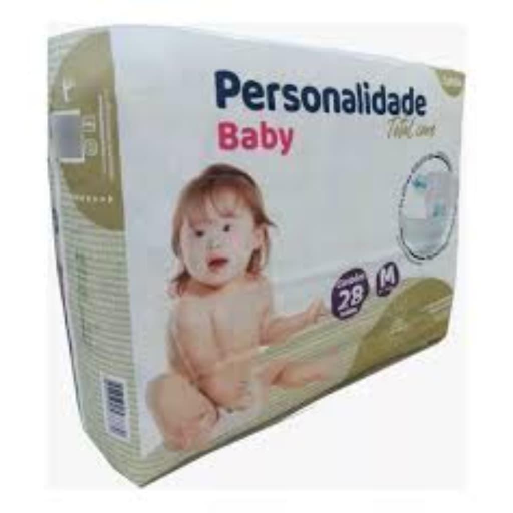 Fralda Personalidade Baby Total Care M 28 Unidades