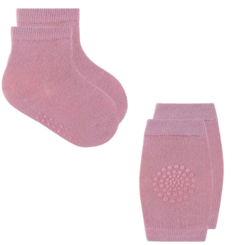 kit Meia Joelheira Com Antiderrapante Bebe, infantil Pimpolho 6-12 meses