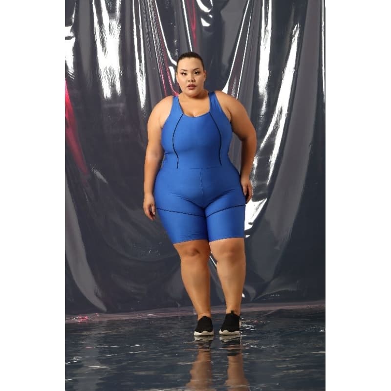 Macacão Academia Fitness Hidroginástica Forrado no Busto325