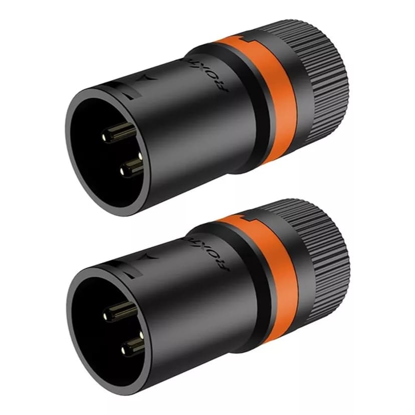 Kit 2 Conector Plug Roxtone Xlr Linha Lx3m Lx3f Low Profile