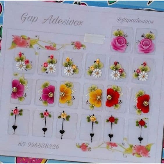 Adesivos para unhas, cartelas artesanais jóias strass pedrarias cartelão com 20 adesivos de luxo
