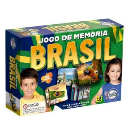 Jogo De Memória Brasil Toia Brinquedos Jogo Educativo Estados Cidades