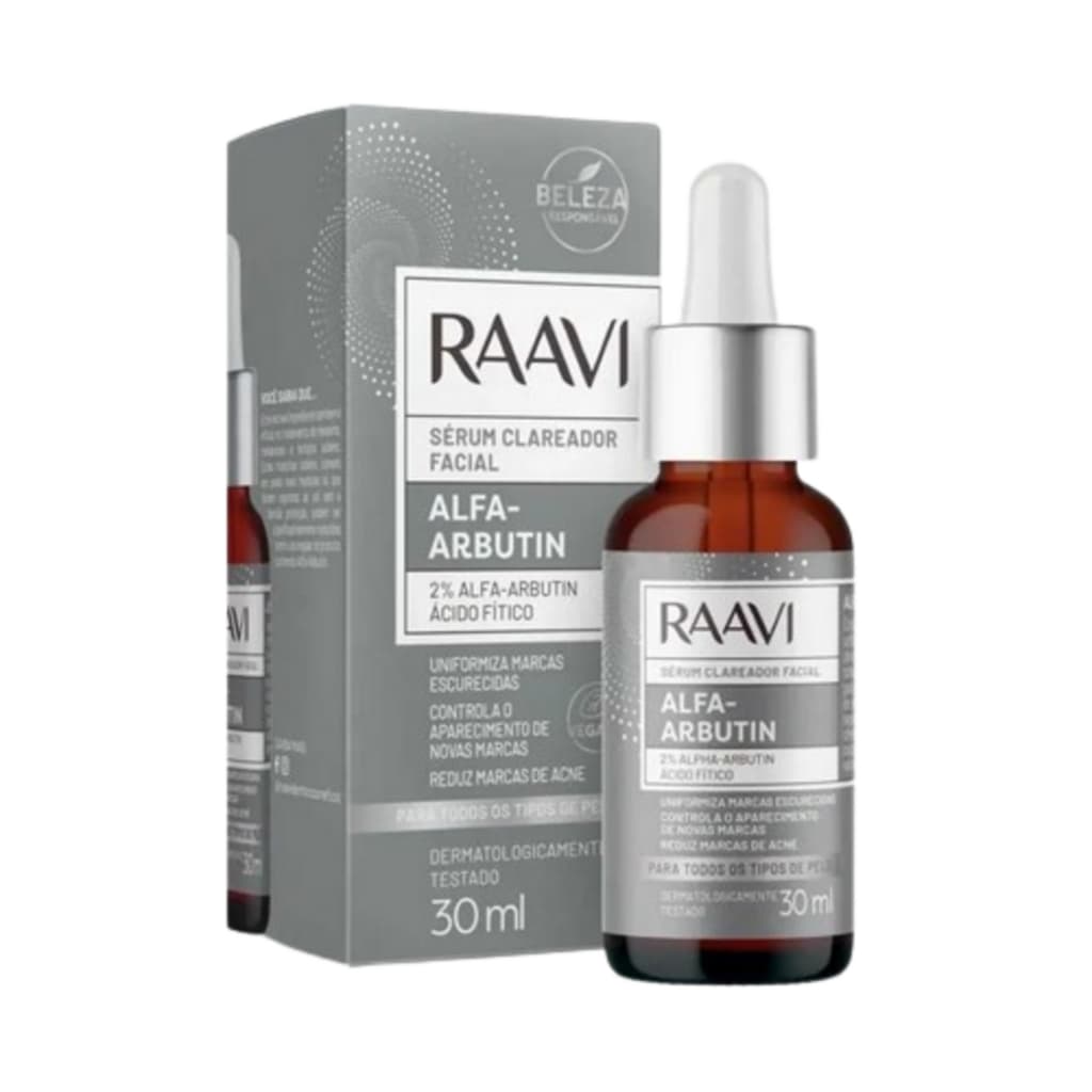 Sérum Clareador Facial Alfa-arbutin Raavi - 30ml