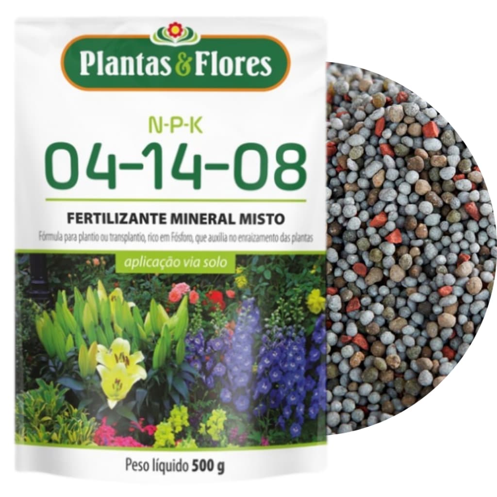 Fertilizante Para Manutenção NPK 04-14-08 500g Bonigo