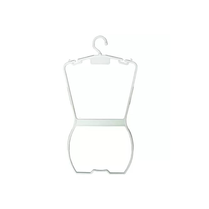 10 Cabide Silhueta Collant Infantil Branco