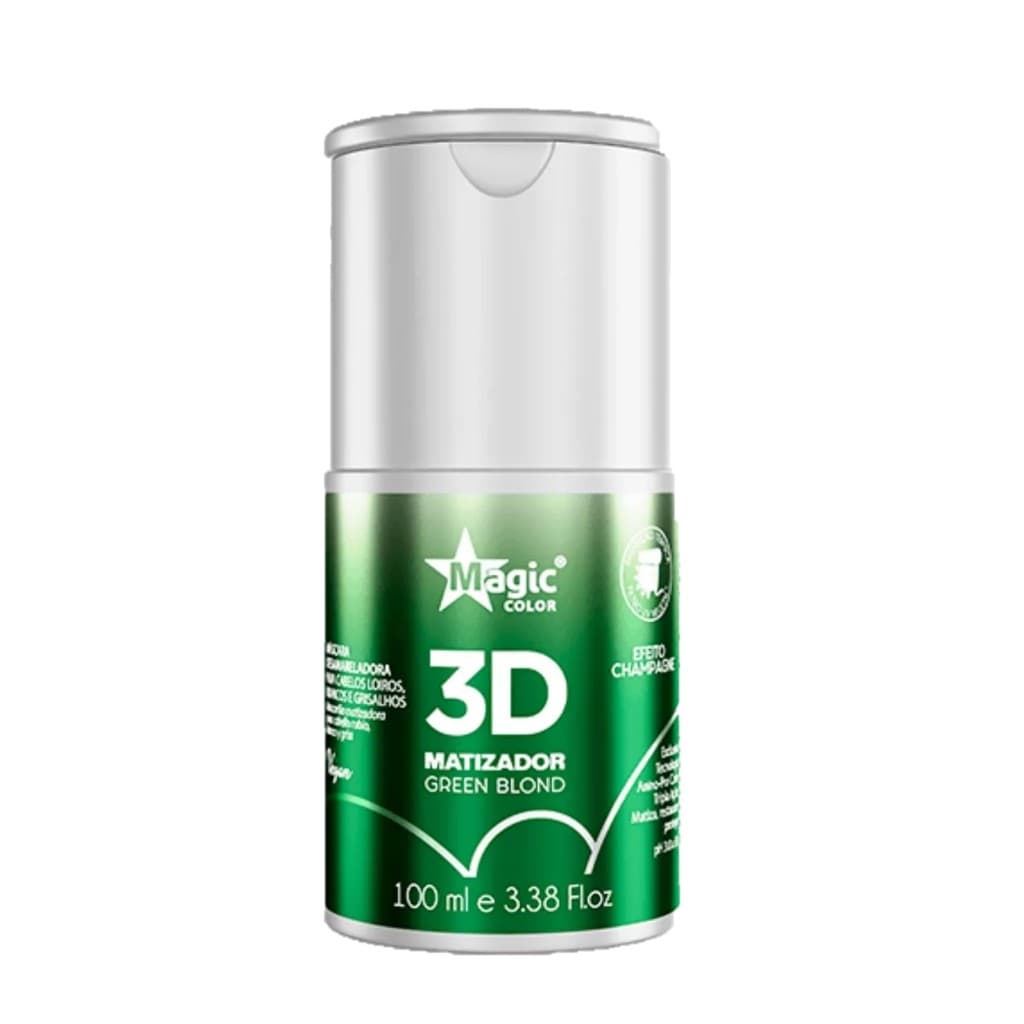 Matizador 3D Magic Color Green Blond – Efeito Champagne - 100ml