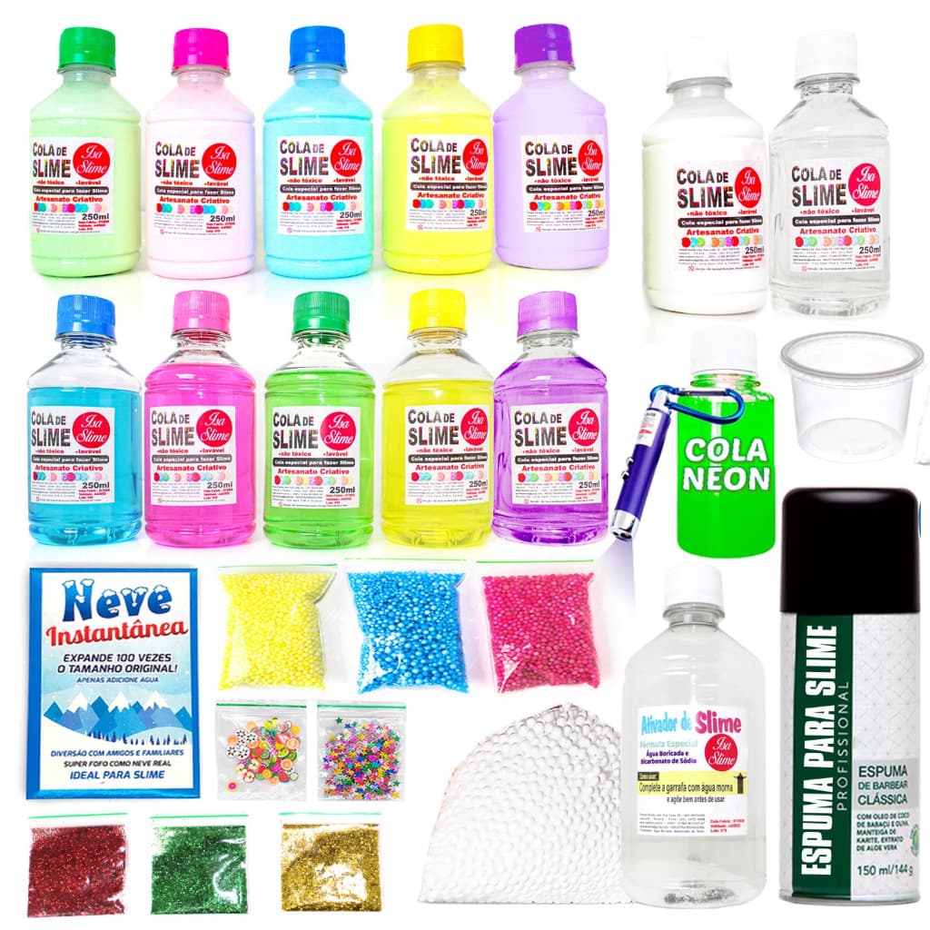 Kit Para Fazer Slime Premium Isa Slime Original - Massinha