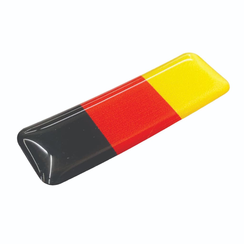 Adesivo Resinado Bandeira da Alemanha Para Bicicleta Carro Moto Capacete 5x1,5 cm