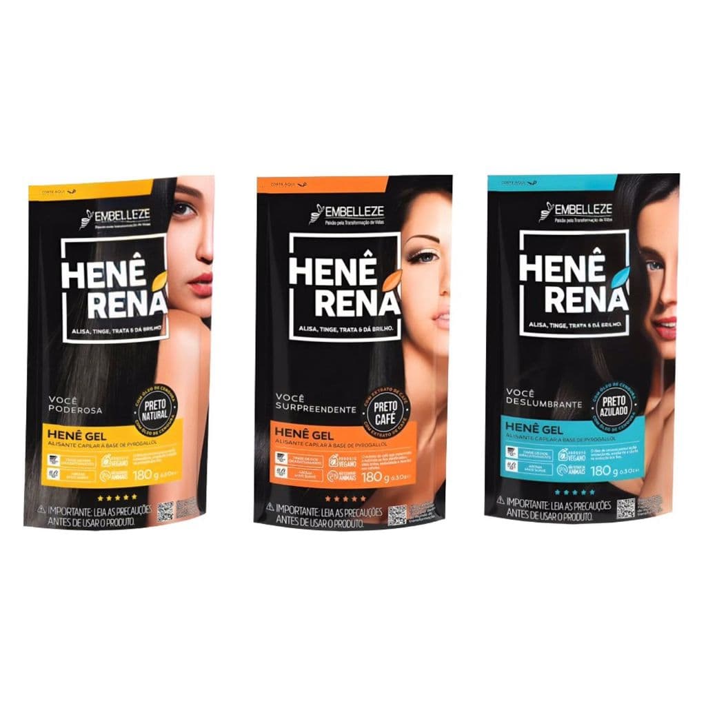 Henê alisamento Rená Embelleze 180g