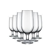 Jogo 6 Taças de Vidro Floripa 300ml Cerveja Chopp Nadir