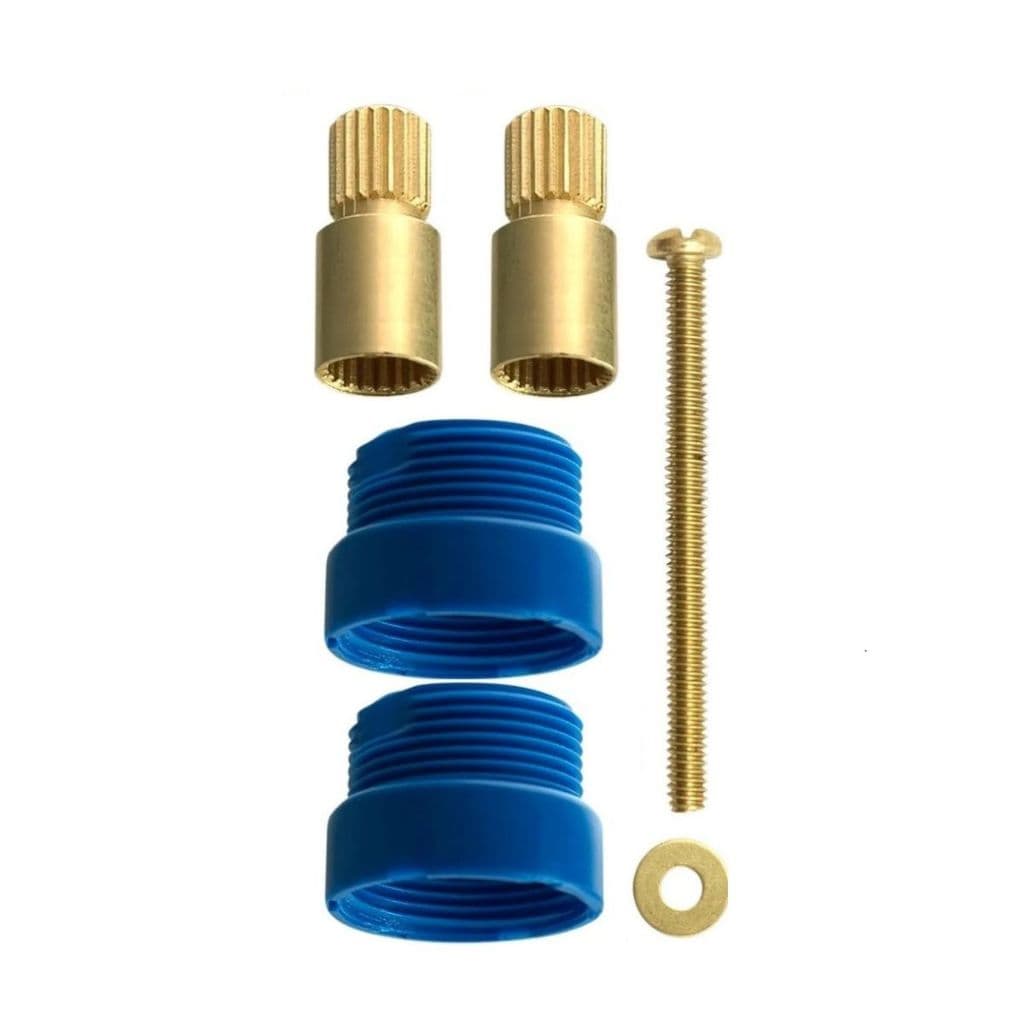 Prolongador Registro Pressão Gaveta Docol 1/2 3/4 1 E 1.1/2 Acabamento Fosco Cor Azul